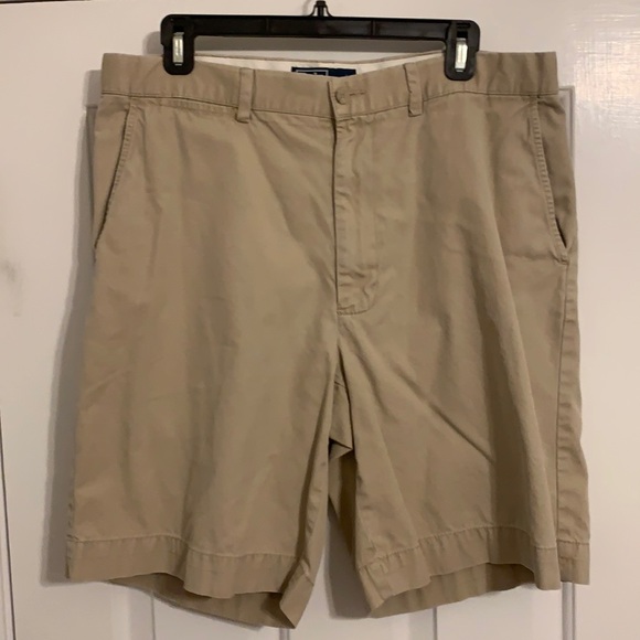 Polo by Ralph Lauren flat front shorts - Khaki- 35 - Picture 1 of 6